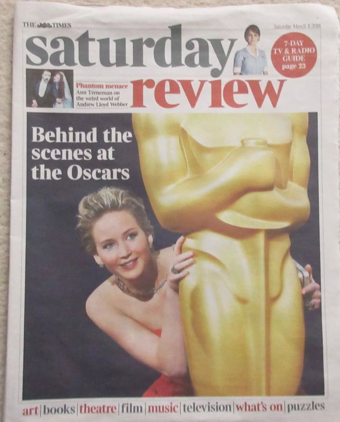 TIMES SATURDAY REVIEW magazine side cover 3 March 2018
