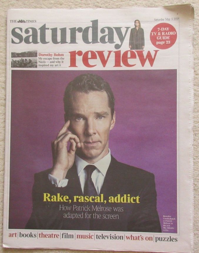 TIMES SATURDAY REVIEW magazine side cover 5 May 2018