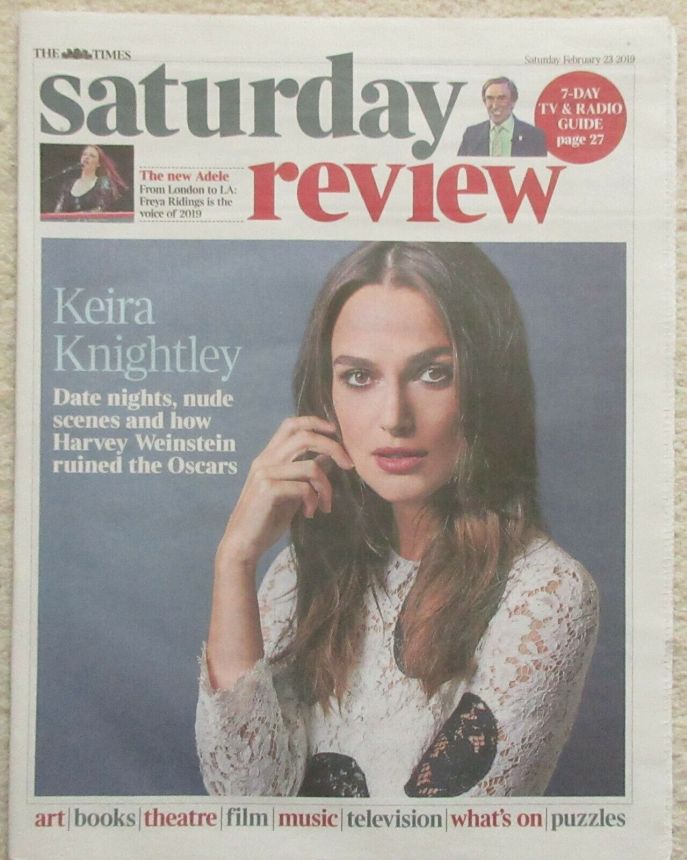 TIMES SATURDAY REVIEW magazine side cover 23 February 2019