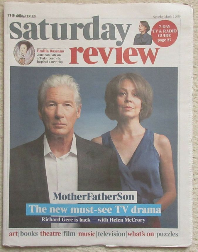 TIMES SATURDAY REVIEW magazine side cover 2 March 2019