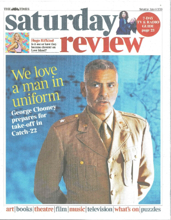 TIMES SATURDAY REVIEW magazine side cover 8 June 2019