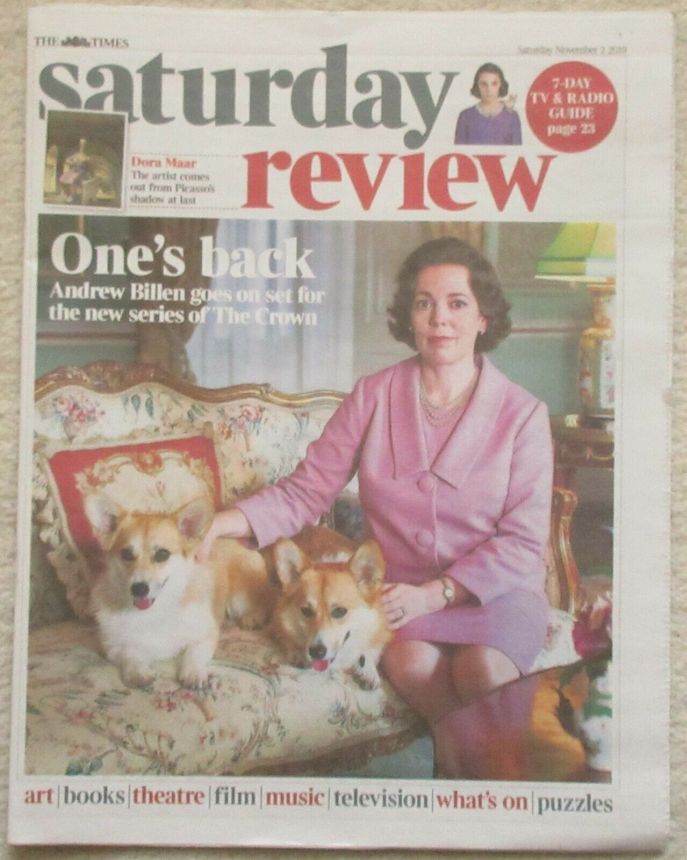 TIMES SATURDAY REVIEW magazine side cover 2 November 2019