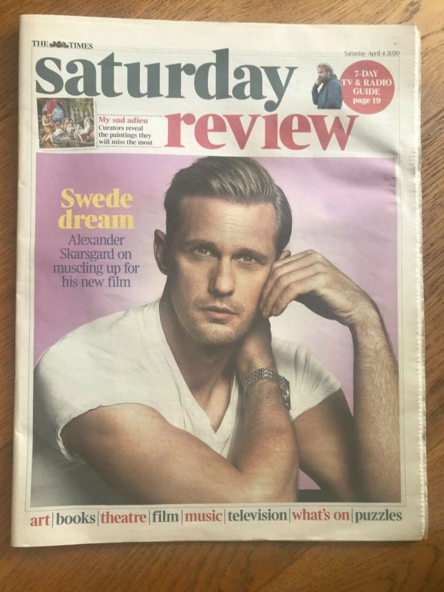 TIMES SATURDAY REVIEW magazine side cover 4 April 2020