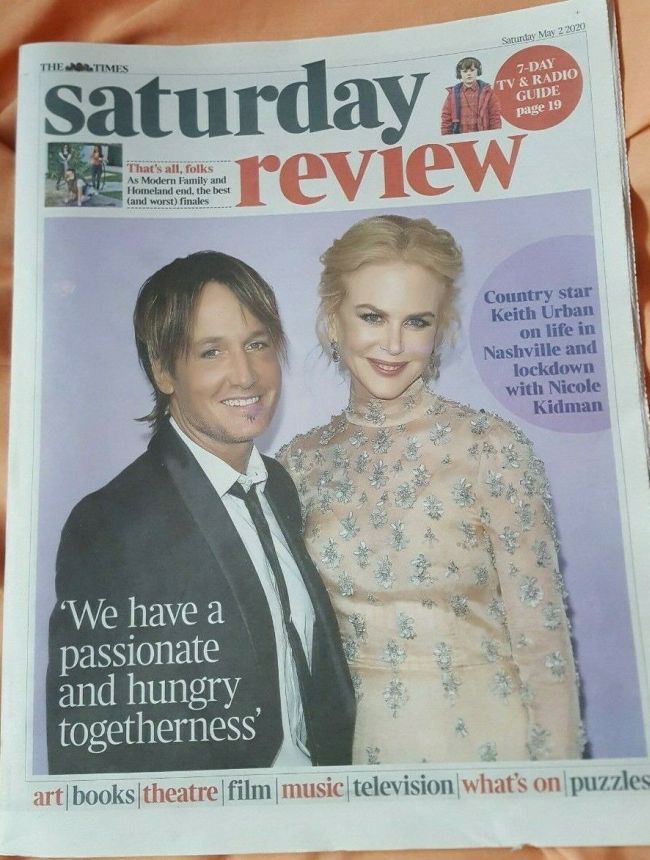 TIMES SATURDAY REVIEW magazine side cover 2 May 2020