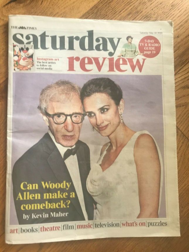 TIMES SATURDAY REVIEW magazine side cover 30 May 2020