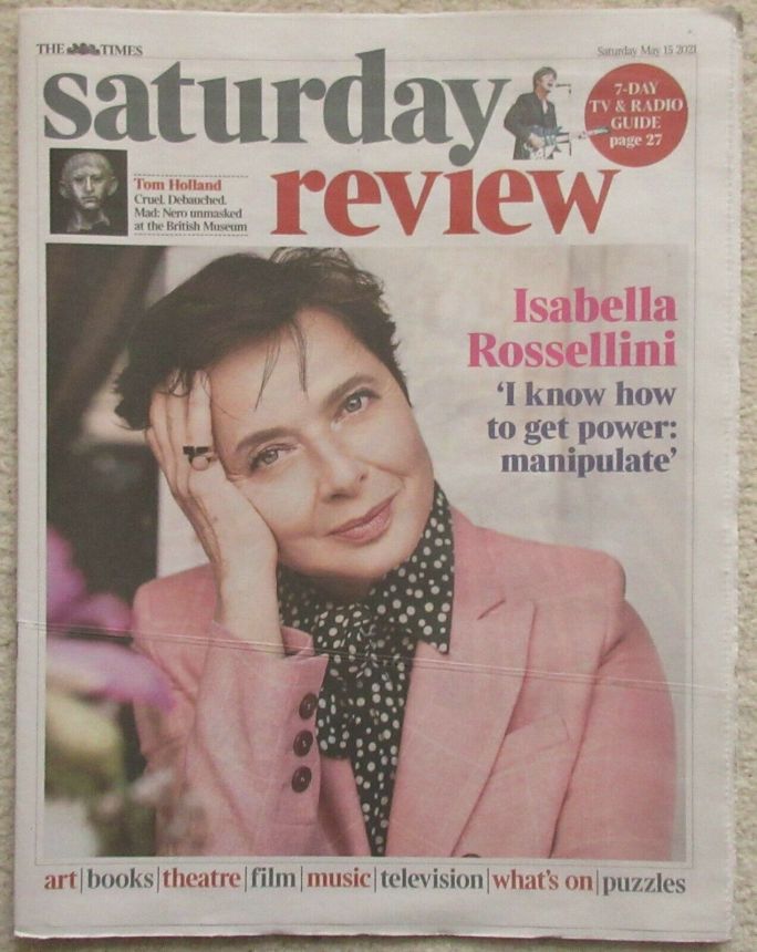 TIMES SATURDAY REVIEW magazine side cover 15 May 2021