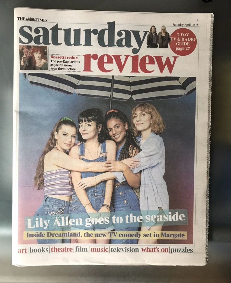 TIMES SATURDAY REVIEW magazine side cover 1 April 2023