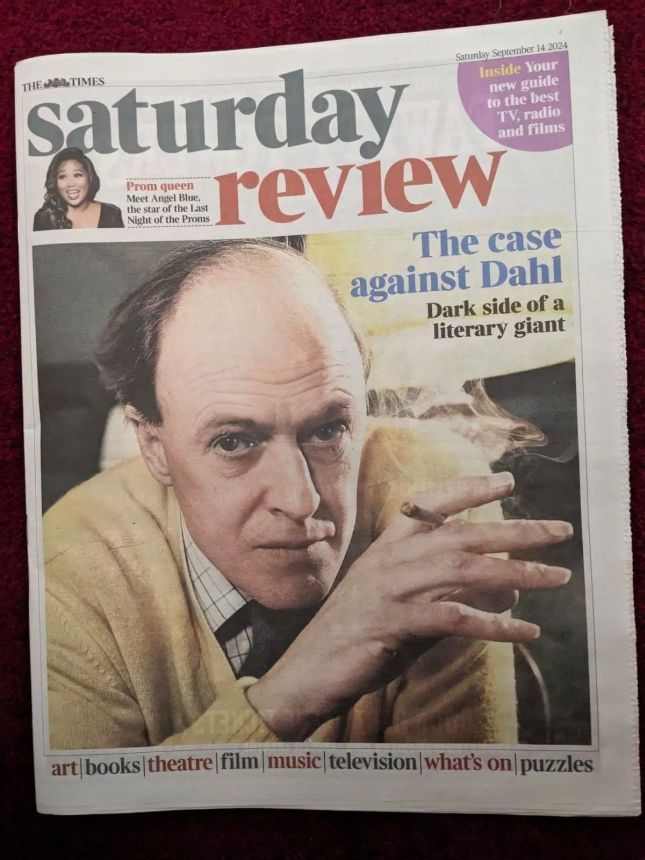 TIMES SATURDAY REVIEW magazine side cover 19 September 2024