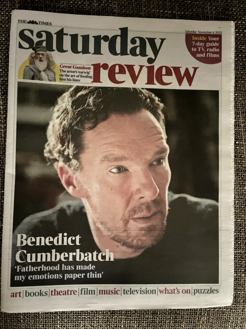 TIMES SATURDAY REVIEW magazine side cover 8 November 2025