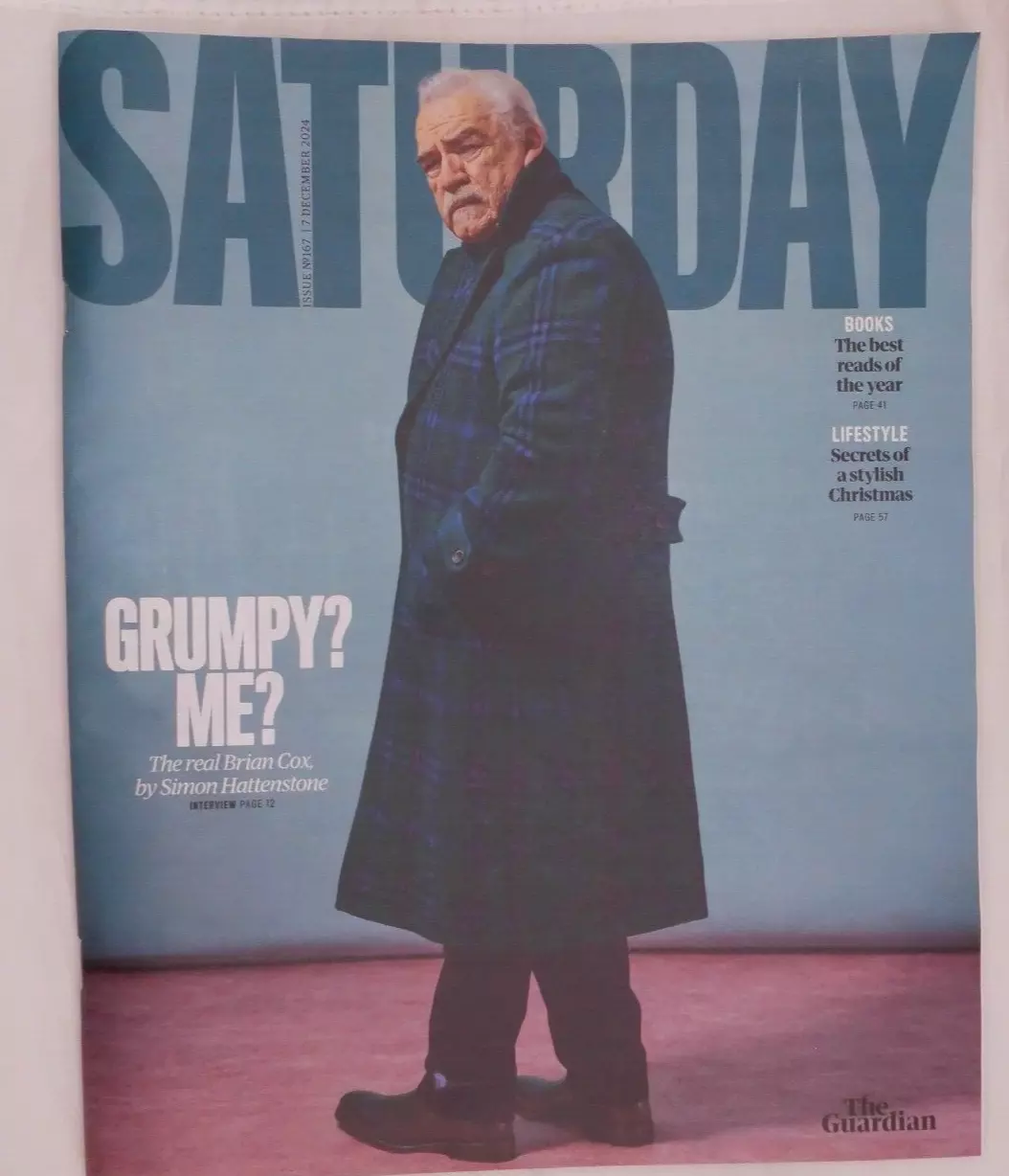 GUARDIAN SATURDAY magazine side cover 7 December 2024