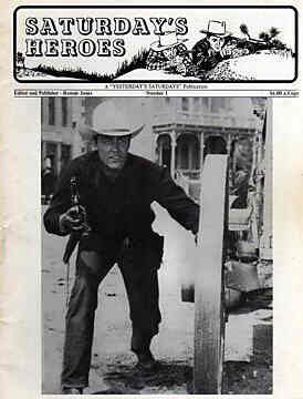 SATURDAYS HEROES magazine side cover Issue 1  1977