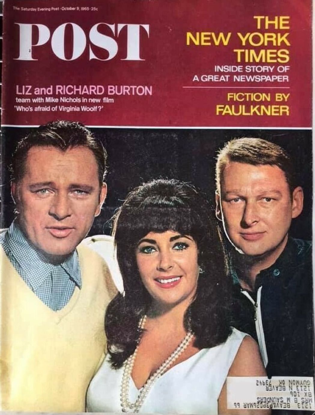 SATURDAY EVENING POST magazine side cover 9 October 1965