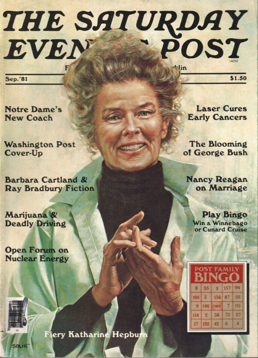 SATURDAY EVENING POST magazine side cover  September 1981