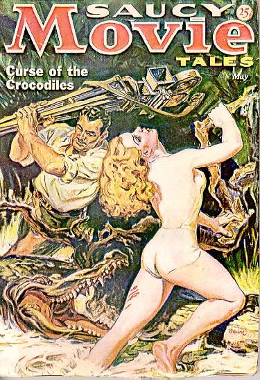 SAUCY MOVIE TALES magazine side cover May 1936