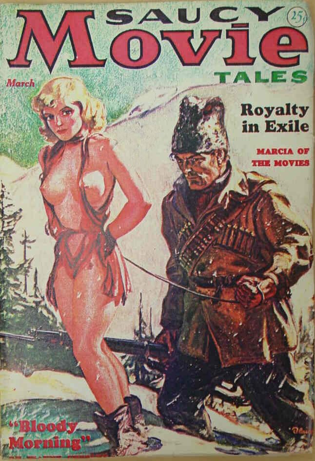SAUCY MOVIE TALES magazine side cover  Vol 3 # 5A March 1937