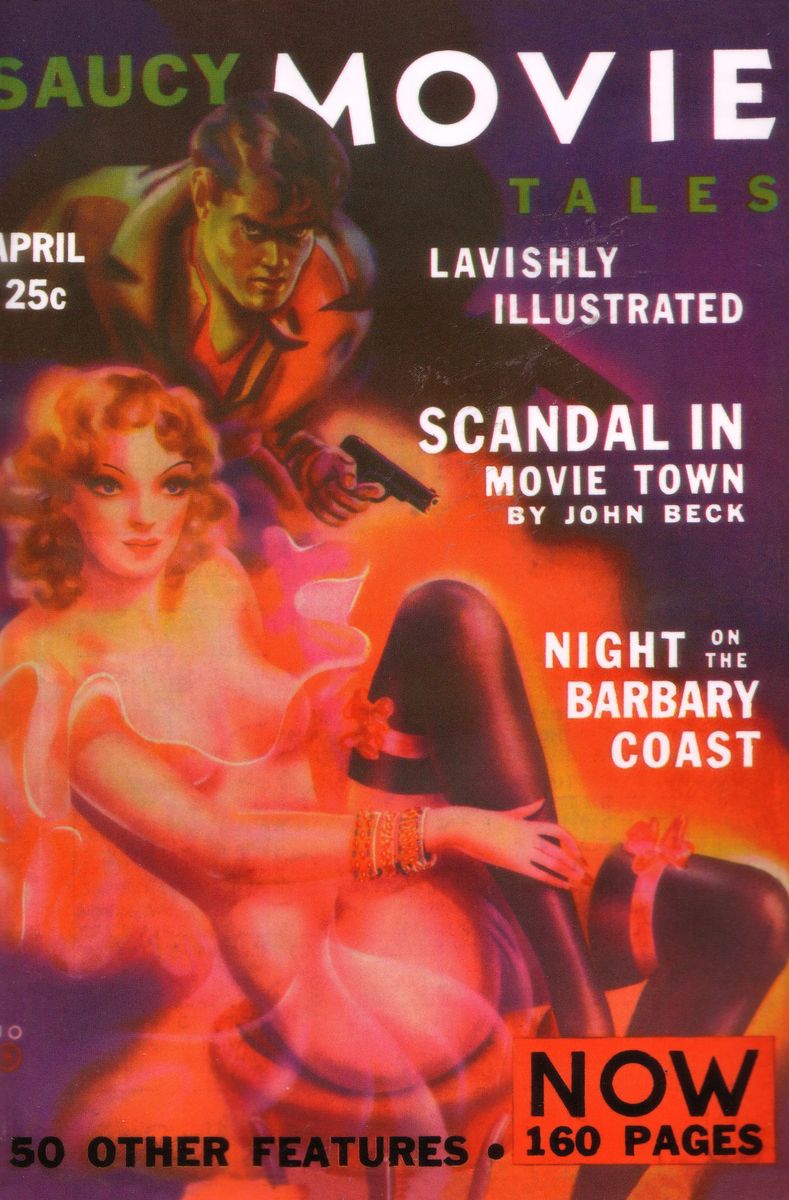 SAUCY MOVIE TALES magazine side cover  Vol 3 # 5B April 1937