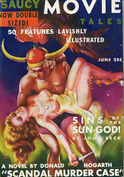 SAUCY MOVIE TALES magazine side cover  Vol 4 # 1 June 1937
