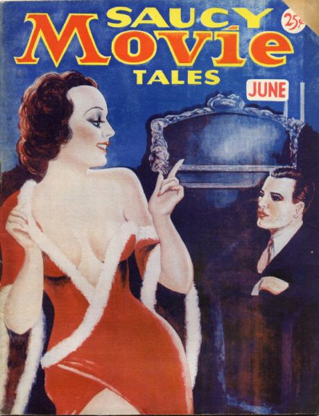 SAUCY MOVIE TALES magazine side cover June 1939