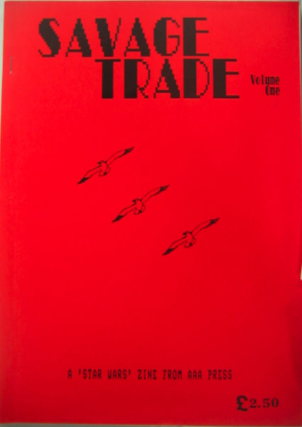 SAVAGE TRADE magazine side cover Issue 1 March 1988