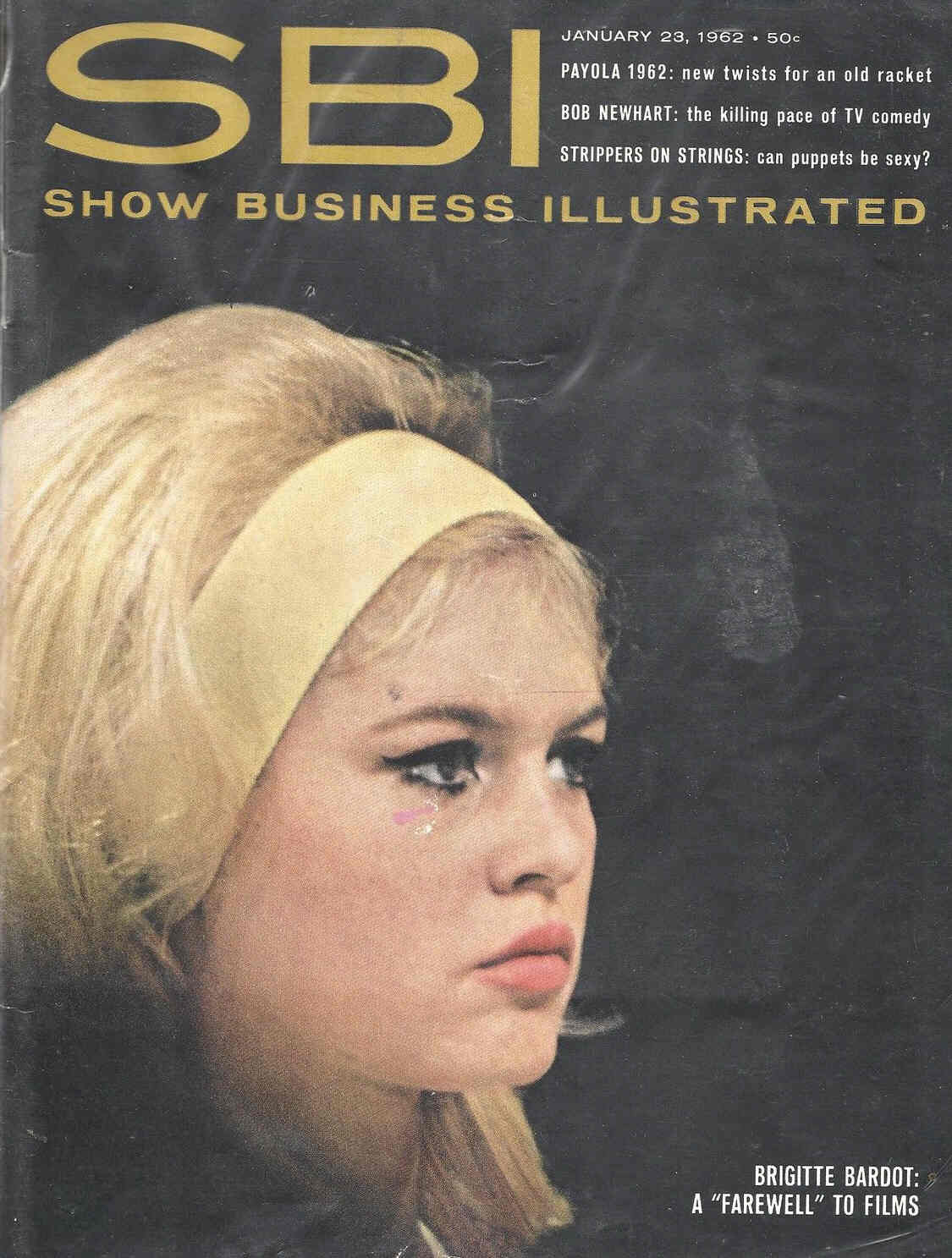 SHOW BUSINESS ILLUSTRATED magazine side cover 23 January 1962