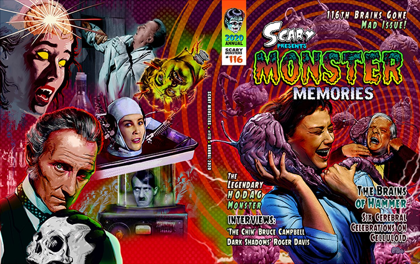 SCARY MONSTERS magazine side cover Issue 116  SCARY MONSTERS Spring 2020