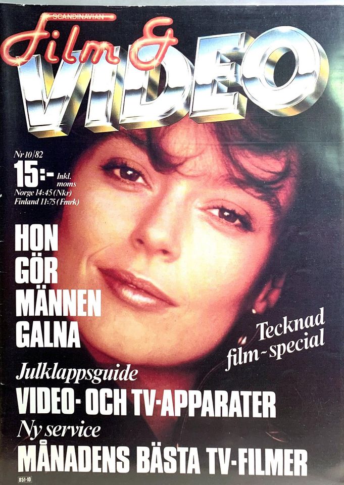SCANDINAVIAN FILM AND VIDEO magazine side cover Issue 10   1982