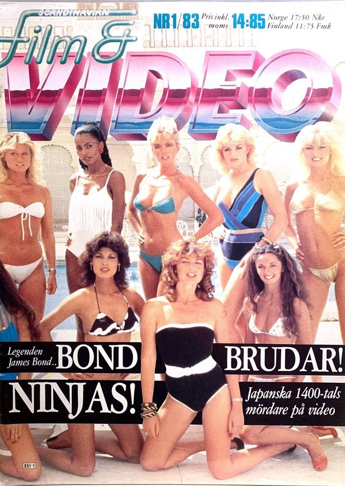 SCANDINAVIAN FILM AND VIDEO magazine side cover Issue 1   1983