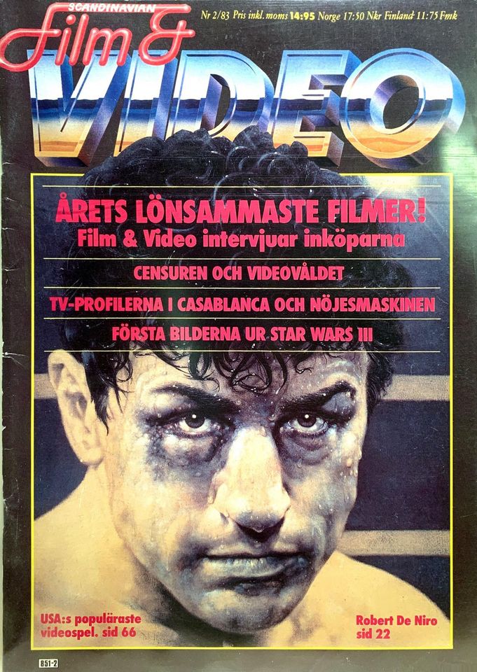 SCANDINAVIAN FILM AND VIDEO magazine side cover Issue 2   1983