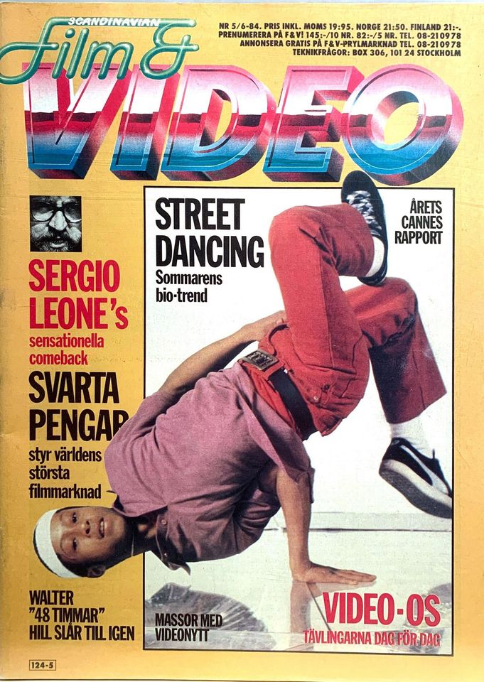 SCANDINAVIAN FILM AND VIDEO magazine side cover Issue 5-6   1984