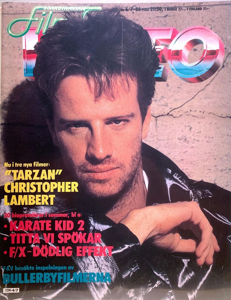 SCANDINAVIAN FILM AND VIDEO magazine side cover Issue 6-7   1986