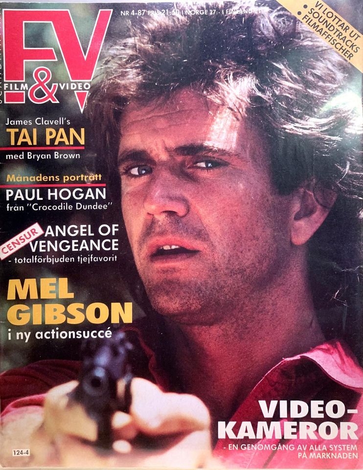 SCANDINAVIAN FILM AND VIDEO magazine side cover Issue 4   1987