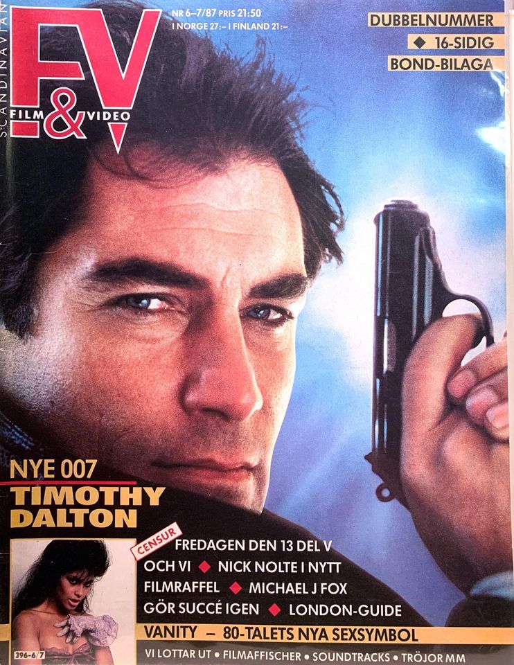 SCANDINAVIAN FILM AND VIDEO magazine side cover Issue 6-7   1987