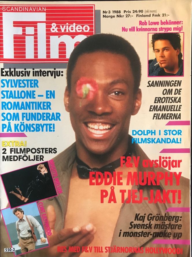 SCANDINAVIAN FILM AND VIDEO magazine side cover Issue 3   1988