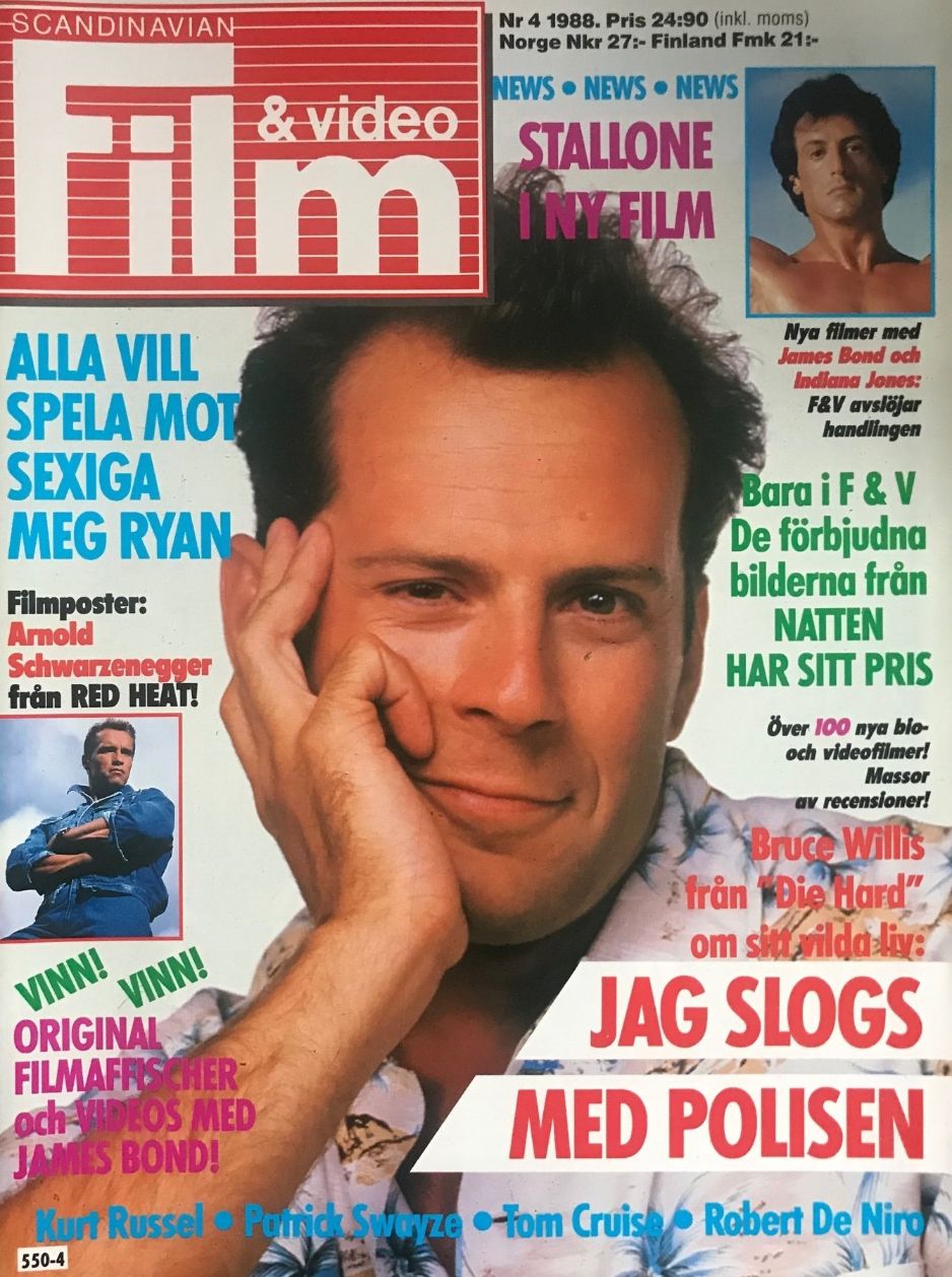 SCANDINAVIAN FILM AND VIDEO magazine side cover Issue 4   1988