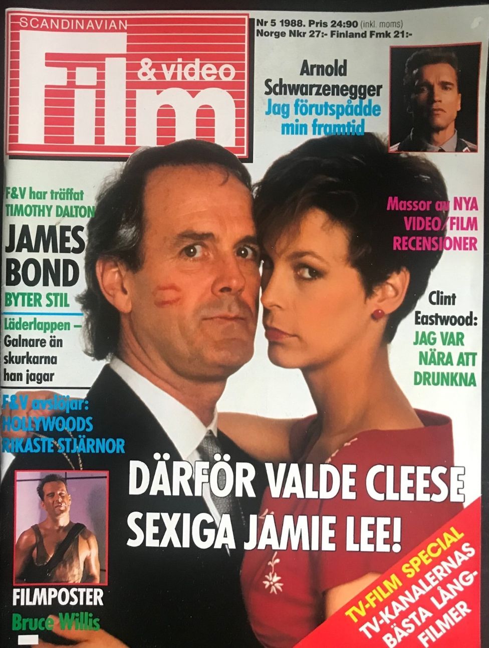 SCANDINAVIAN FILM AND VIDEO magazine side cover Issue 5   1988