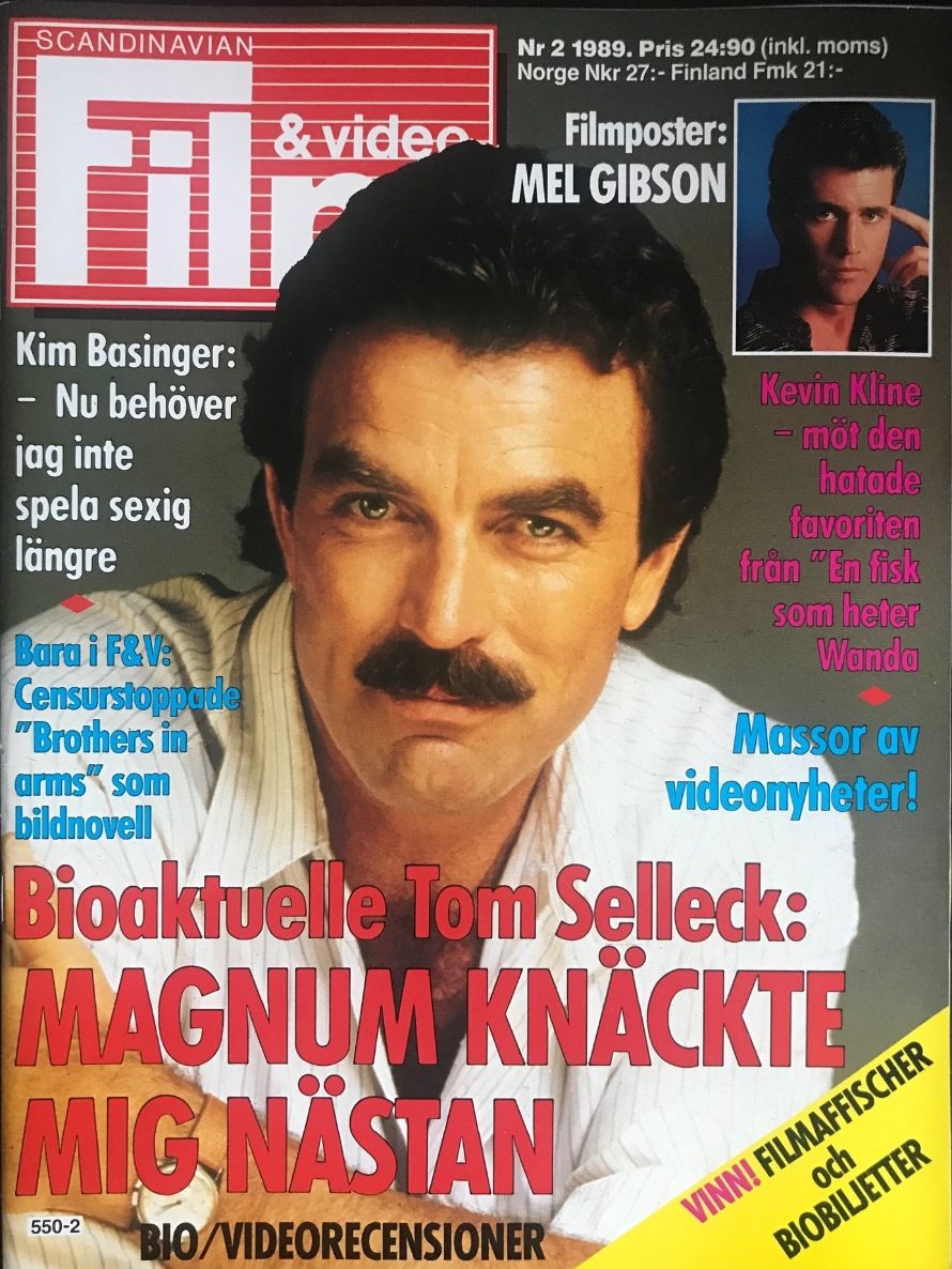 SCANDINAVIAN FILM AND VIDEO magazine side cover Issue 2   1989