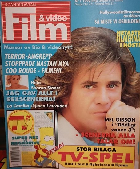SCANDINAVIAN FILM AND VIDEO magazine side cover Issue 1   1992