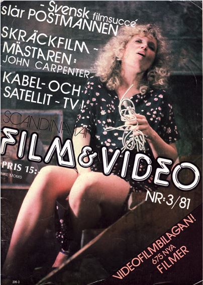 SCANDINAVIAN FILM AND VIDEO magazine side cover Issue 3   1981