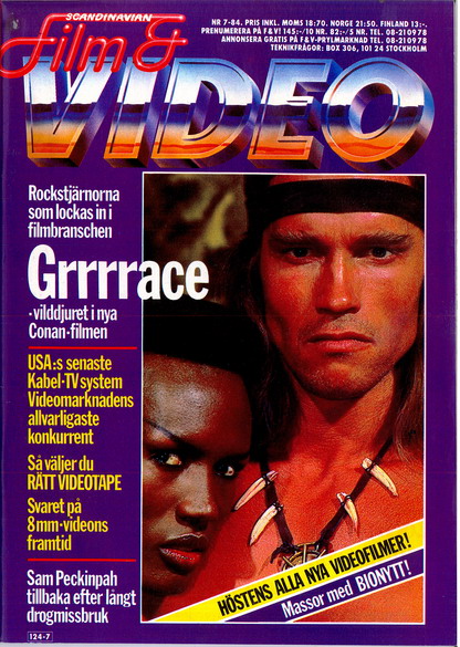 SCANDINAVIAN FILM AND VIDEO magazine side cover Issue 7   1984