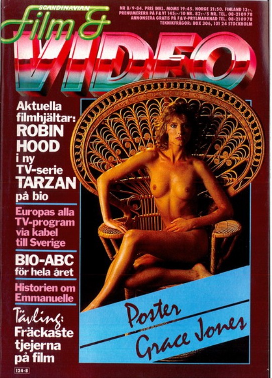SCANDINAVIAN FILM AND VIDEO magazine side cover Issue 8/9  1984