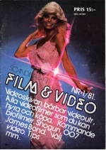 SCANDINAVIAN FILM AND VIDEO magazine side cover Issue 1  1981