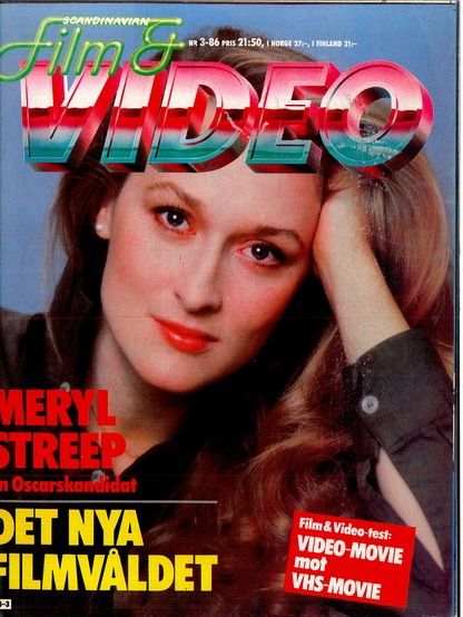 SCANDINAVIAN FILM AND VIDEO magazine side cover Issue 3   1986