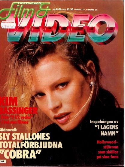 SCANDINAVIAN FILM AND VIDEO magazine side cover Issue 8   1986