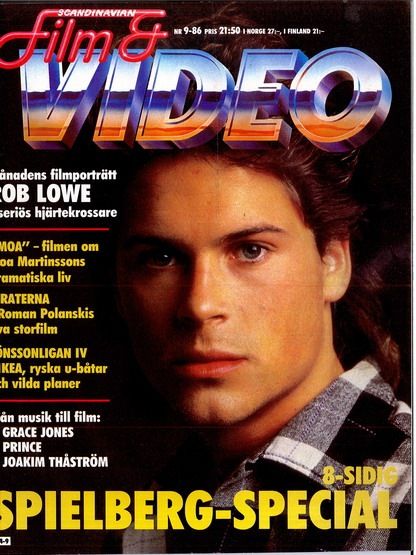 SCANDINAVIAN FILM AND VIDEO magazine side cover Issue 9   1986