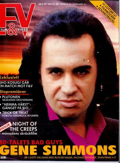 SCANDINAVIAN FILM AND VIDEO magazine side cover Issue 3   1987