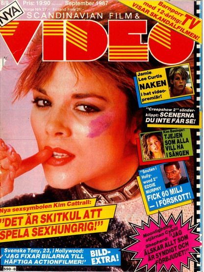 SCANDINAVIAN FILM AND VIDEO magazine side cover Issue 8-9   1987