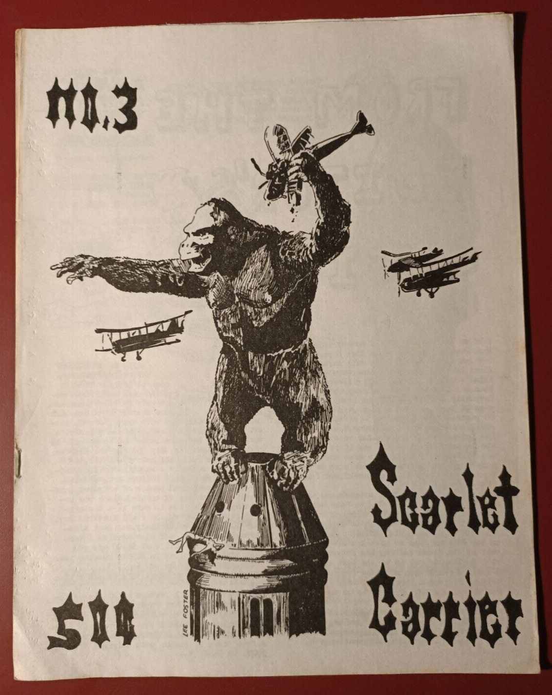 SCARLET CARRIER magazine side cover Issue 3   1972