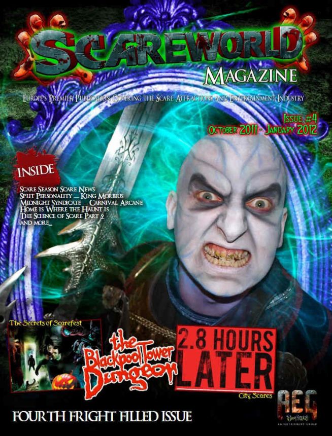 SCAREWORLD magazine side cover Issue 4 October/November/December 2011