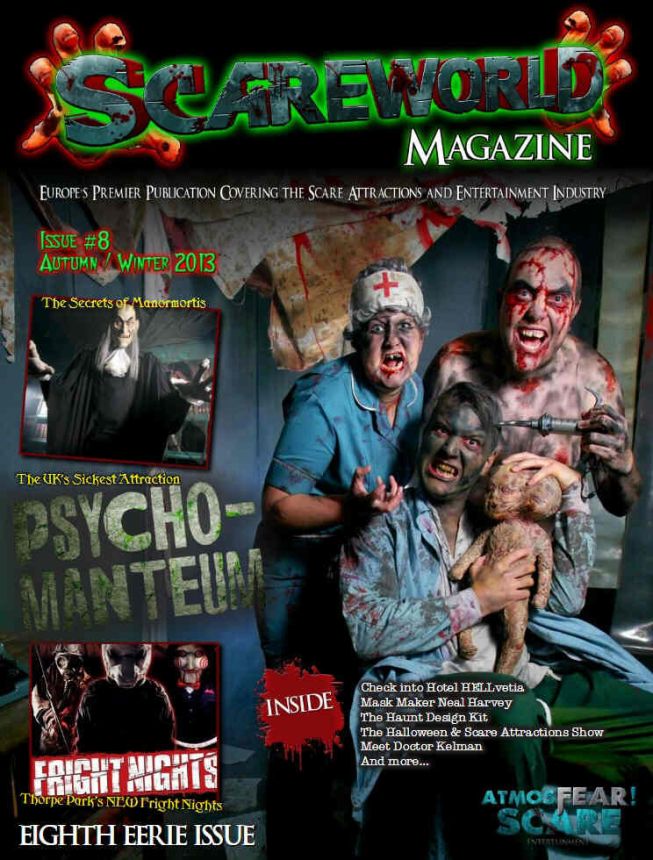 SCAREWORLD magazine side cover Issue 8 Autumn 2013