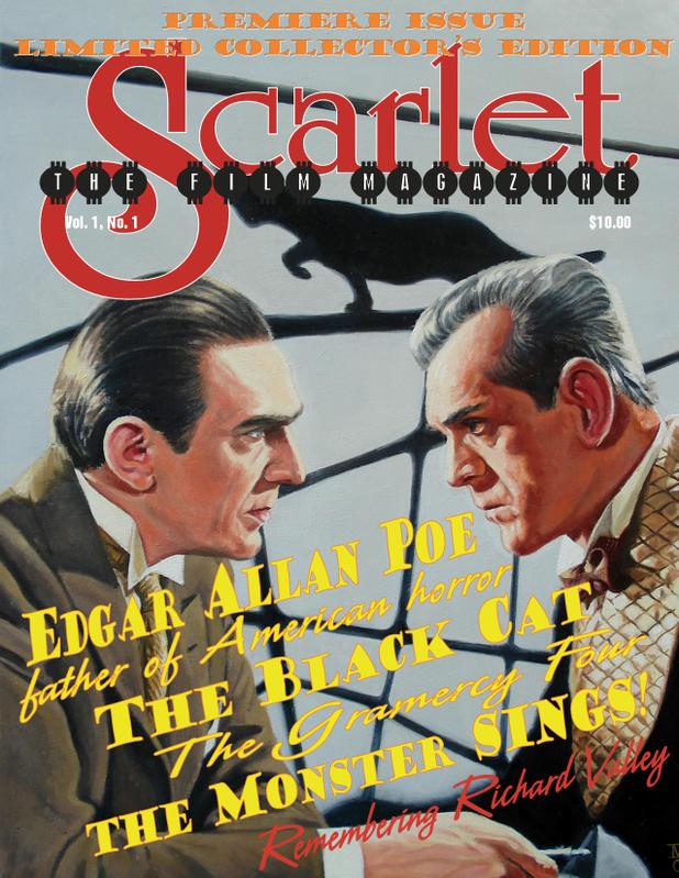 SCARLET THE FILM MAGAZINE magazine side cover Issue 1  2008